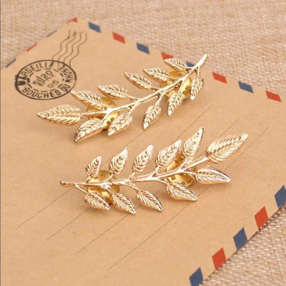 Leaf Brooch Set - Picture 2 of 3
